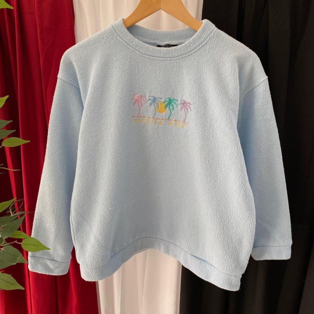 VINTAGE SIESTA KEY FLORIDA FLEECE SWEATSHIRT